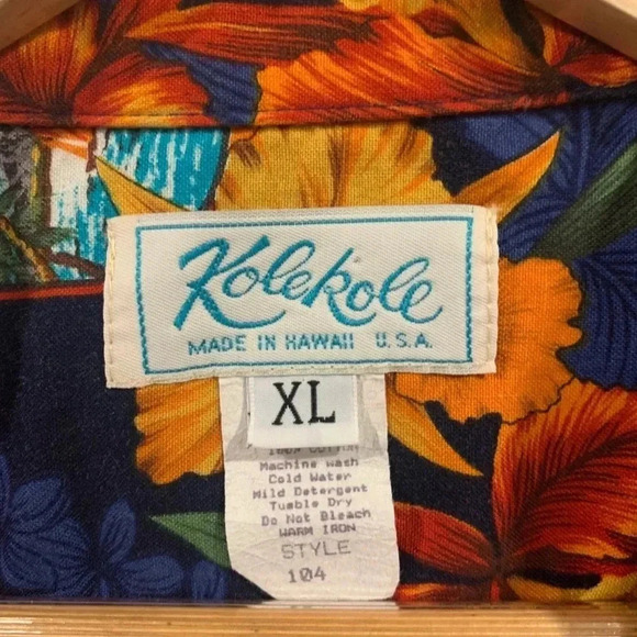Vintage Kolekole Hawaiian Beach Shirt - XL - Picture 4 of 8
